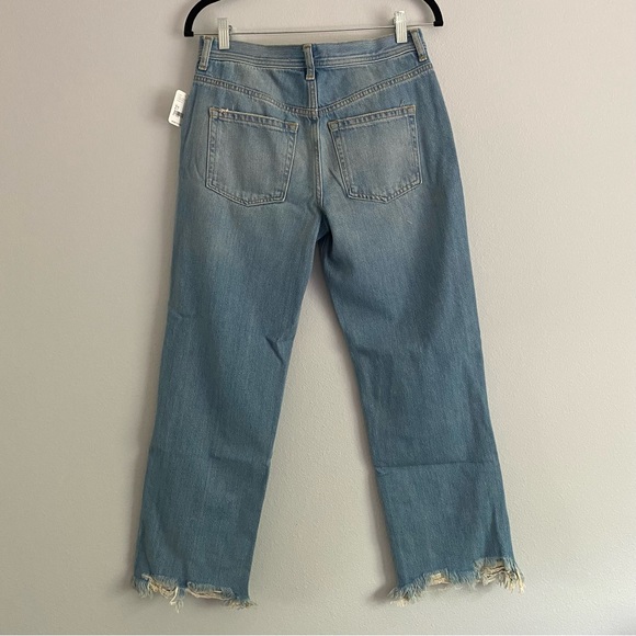 Free People We the Free Maggie Mid-Rise Straight Leg Jean in Light Stone Wash - Picture 7 of 11
